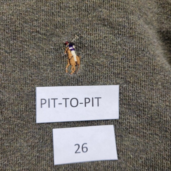Polo Ralph Lauren Estate Rib 1/4 zip gray long sleeve sweater size XL‎ - Picture 3 of 3